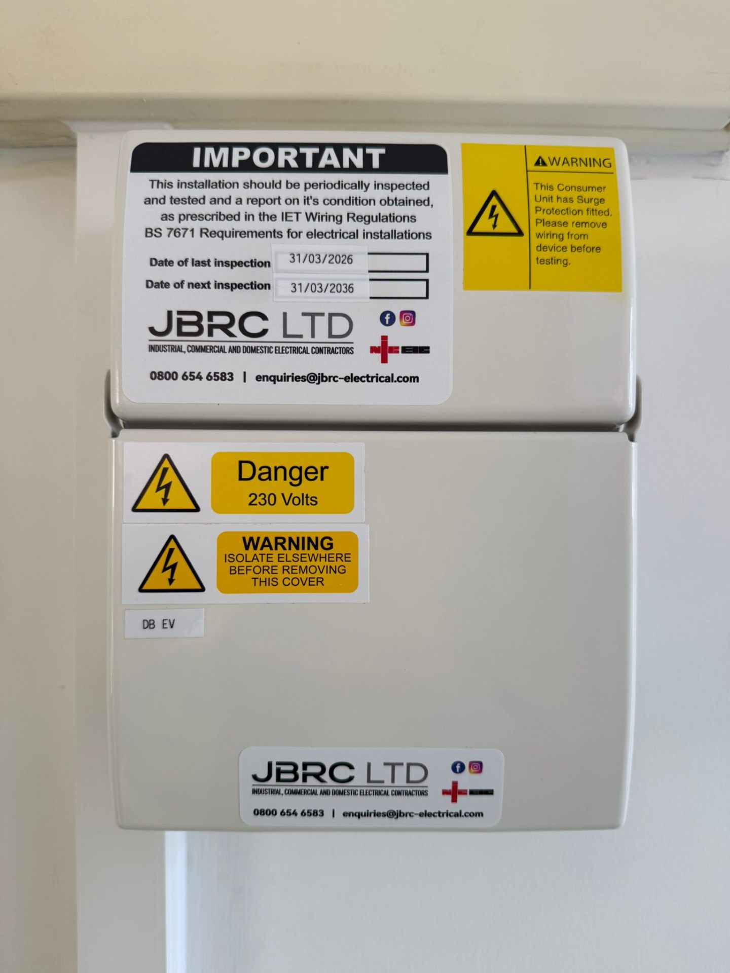 JBRC Ltd electrical project jbrc-176b